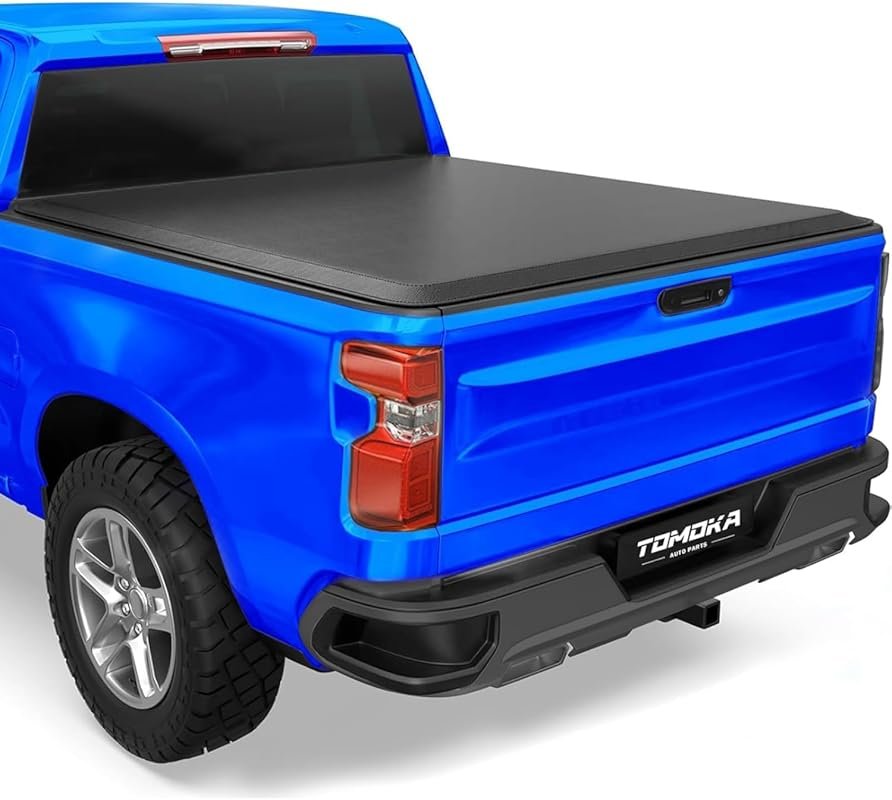 TOMOKA Soft Roll-Up Tonneau Cover for 2019-2026 Chevy Silverado and GM