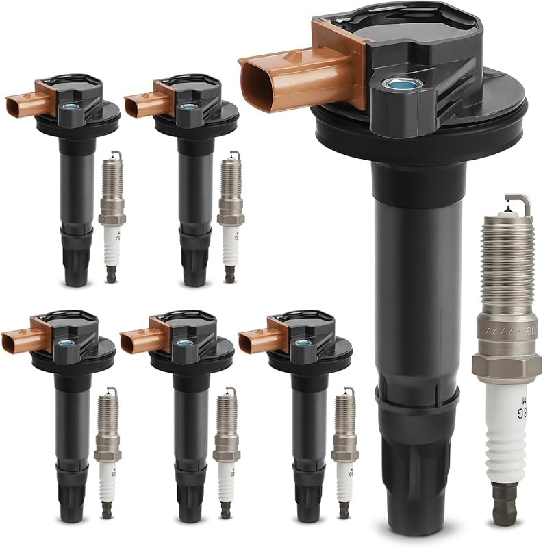 UF646 Ignition Coil and SP534 Double Iridium Spark Plug for 2011-2017 