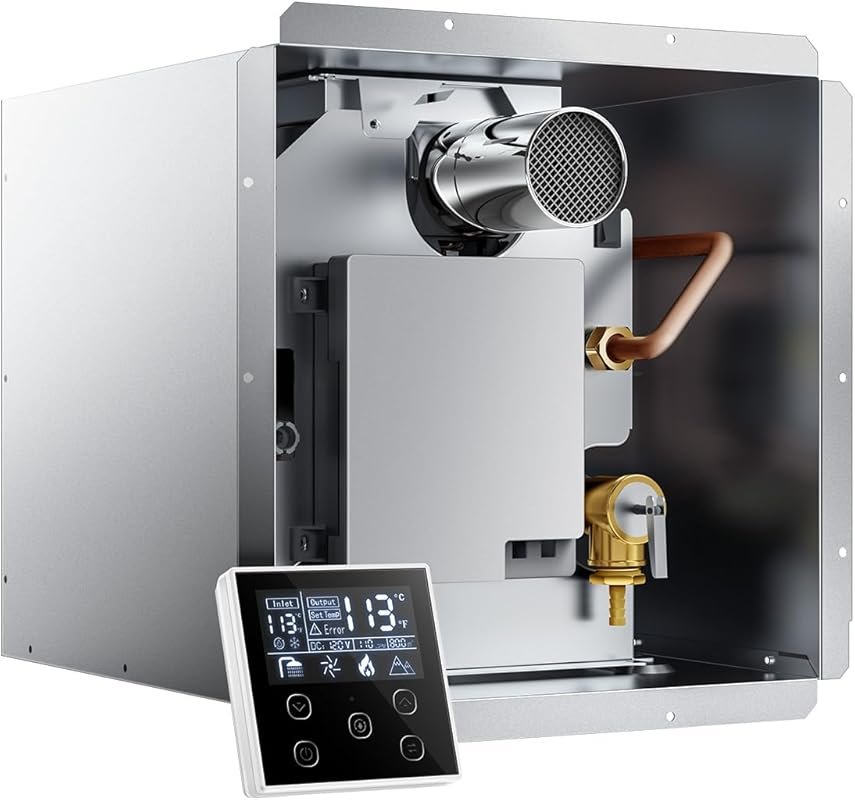 Ranein 65,000 BTU RV Tankless Water Heater: High Altitude, 12V, CSA Ce