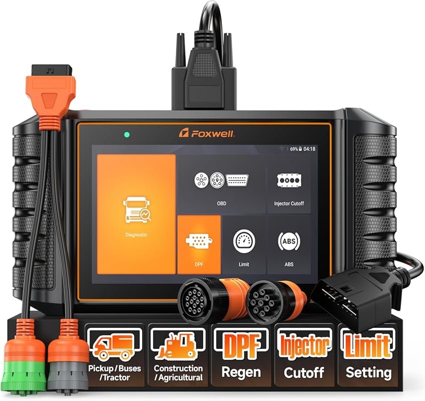 FOXWELL HD500 Heavy Duty Truck Scanner with DPF Regen and Injector Cut