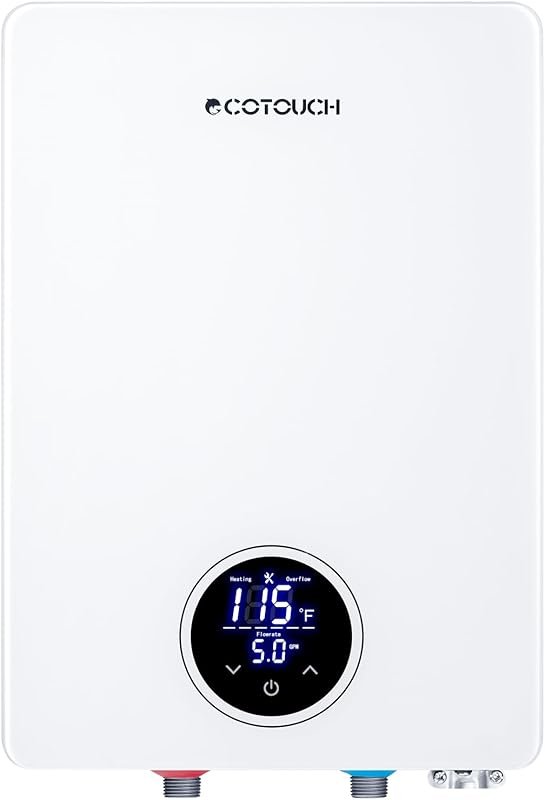 ECOTOUCH 27kW Electric Tankless Water Heater with Self-Modulating Tech
