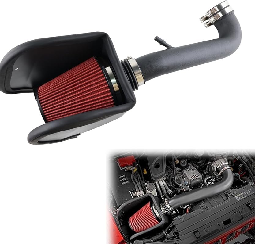Cold Air Intake Piping Kit with Pre-Filter for 2018-2024 Jeep Wrangler