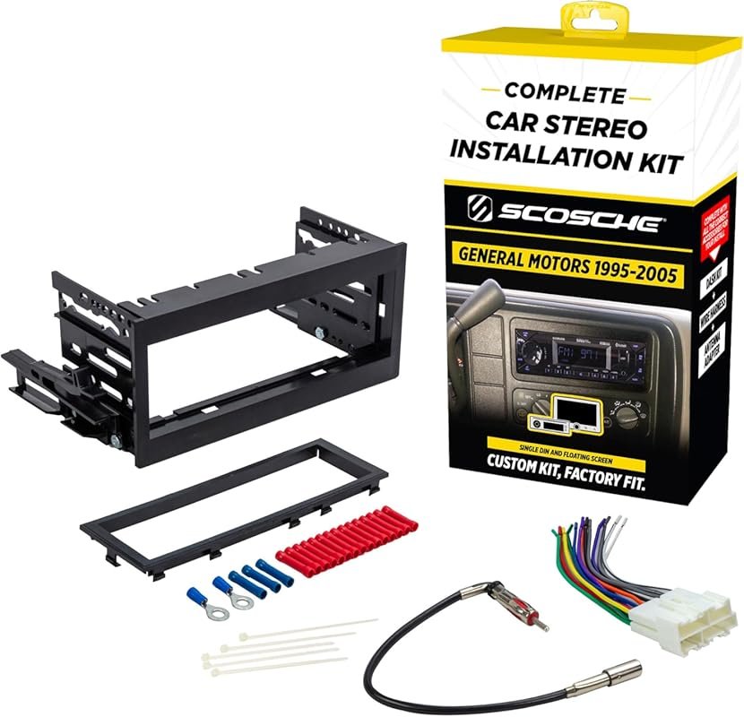 Scosche GM9505CS Complete Single DIN Stereo Installation Kit for Selec