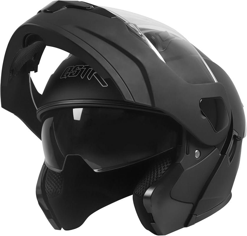 SPARK Modular Flip-Up Full Face Motorcycle Helmet with Dual Visor, DOT