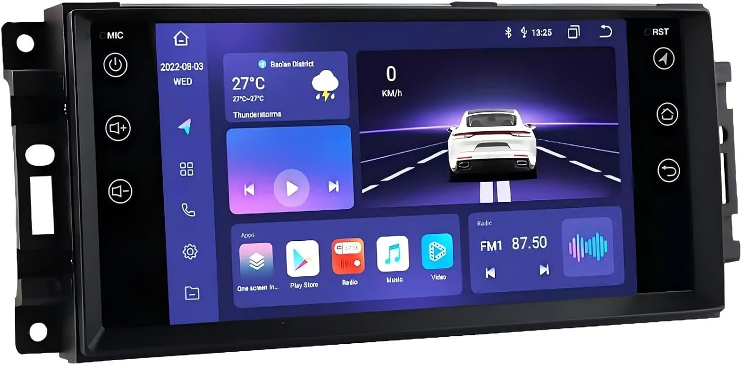 7-Inch Car Stereo for 2009 Dodge Journey with GPS, Wireless CarPlay, A