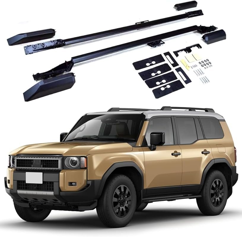 FTAPACCE Lockable Black Roof Rack for the Toyota Land Cruiser J250 and