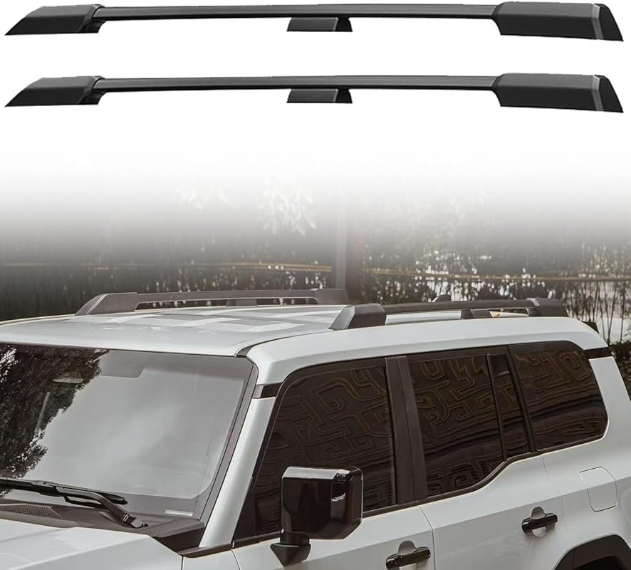 CTH Black Roof Rack and Rail Kit for the Toyota Land Cruiser