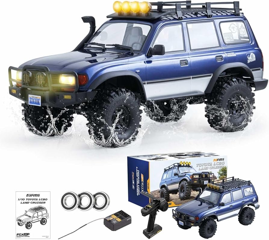 BEEZRC FMS 1/10 Scale RC Crawler Toyota Land Cruiser LC80 Licensed 4WD