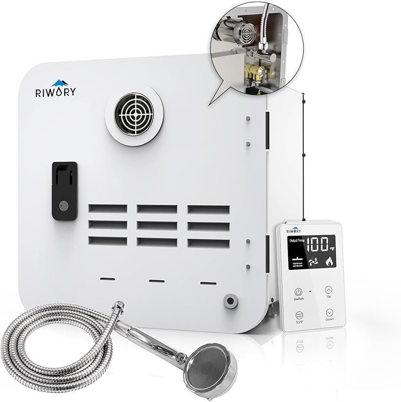 18x18 RV Tankless Water Heater with 65000 BTU 3.9 GPM Outdoor Water Outlet