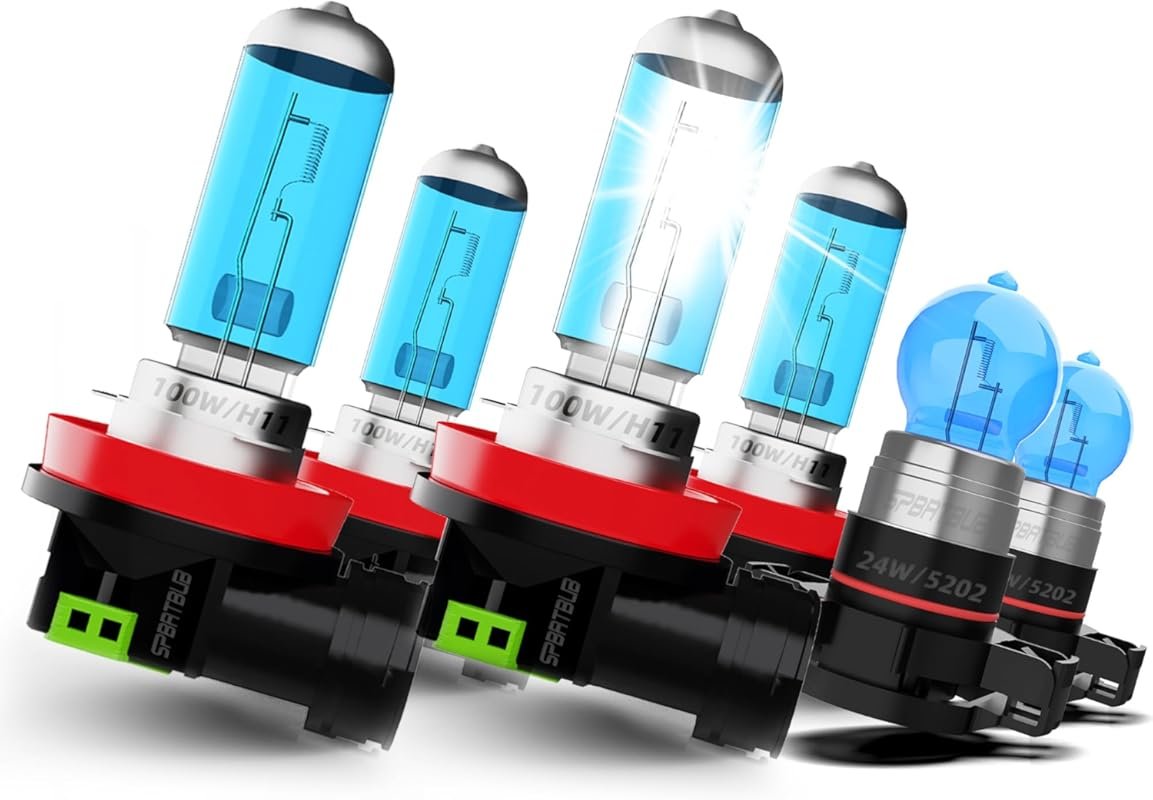 Halogen H9 and H11 headlight bulbs for Chrysler Town and Country 2010-