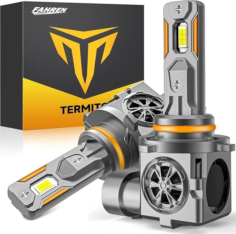 Latest 9005/HB3 Light Bulbs, 50,000LM 900% Ultra Brightness, 1:1 Halog
