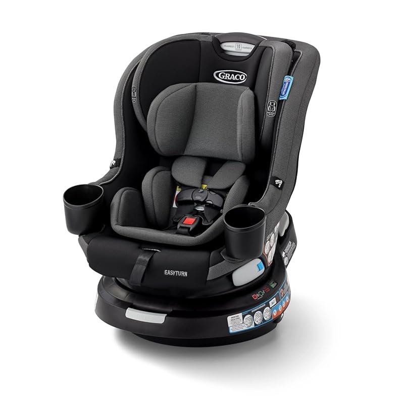 Graco EasyTurn 360 2-in-1 Convertible Car Seat with 360-Degree Rotatio