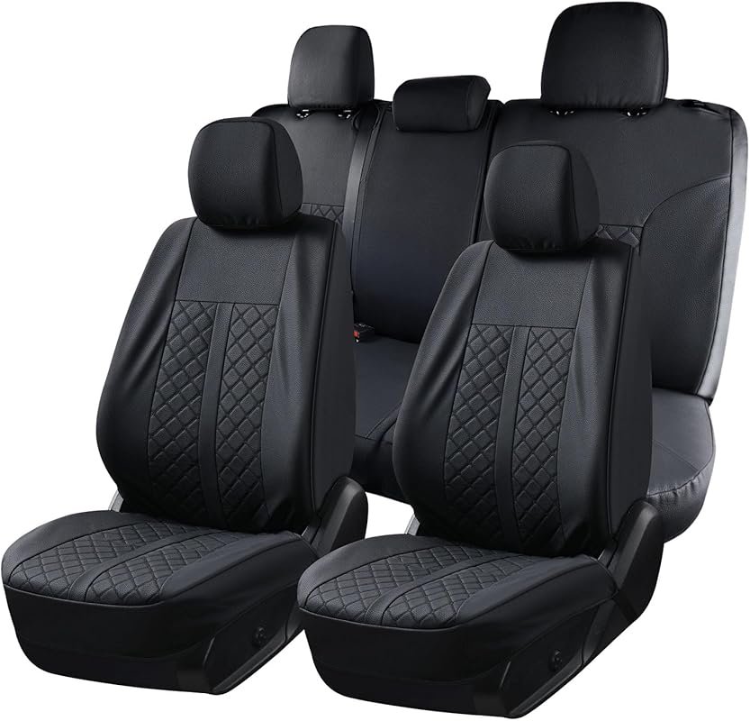 Truckiipa Tacoma Truck Seat Covers Full Set Leather Waterproof Seat Co