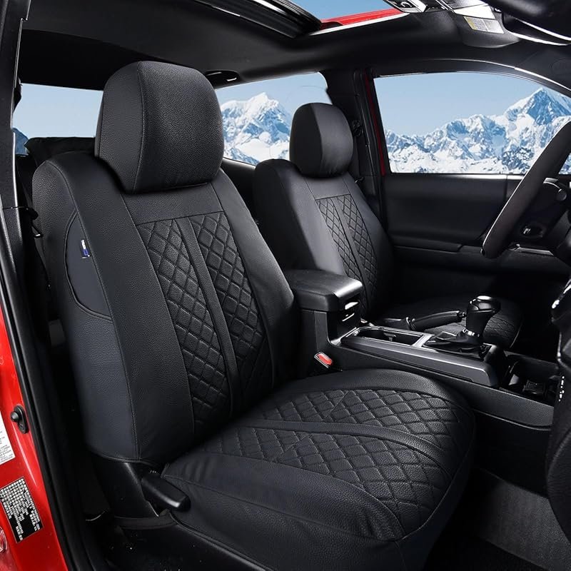 Truckiipa Automotive Seat Covers Fit for Toyota Tacoma Front Seat Leat