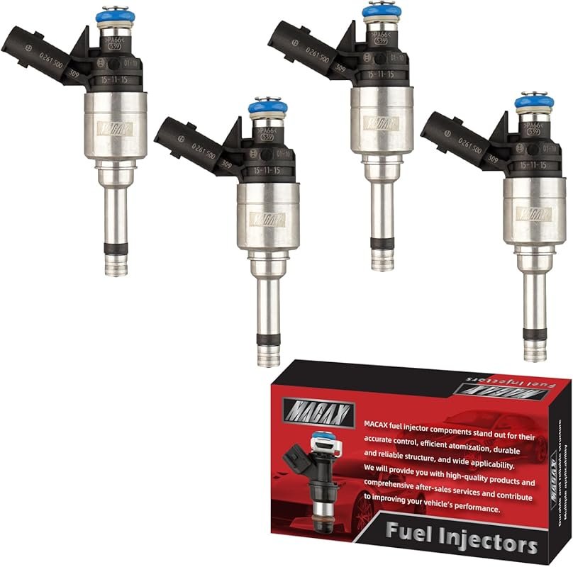 Set of 4 Fuel Injectors FJ1438 Replacement Compatible with Hyundai San