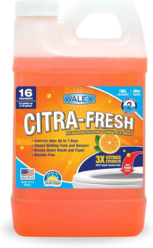 Walex Citra-Fresh Liquid RV Treatment: Rapid Waste Breakdown, Deodoriz