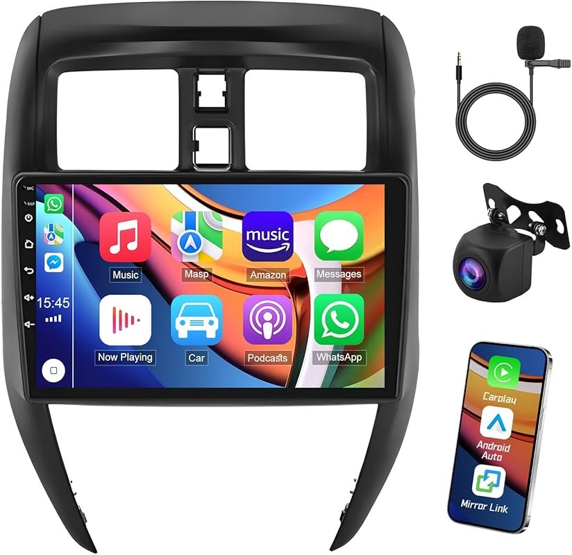 10-Inch Android 13 Car Stereo Upgrade for 2015-2019 Nissan Versa with 