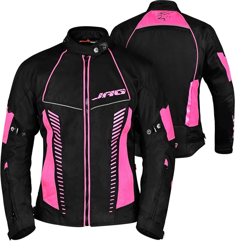 J.A.G. Women's All-Season Touring Motorcycle Jacket with CE Armor and 
