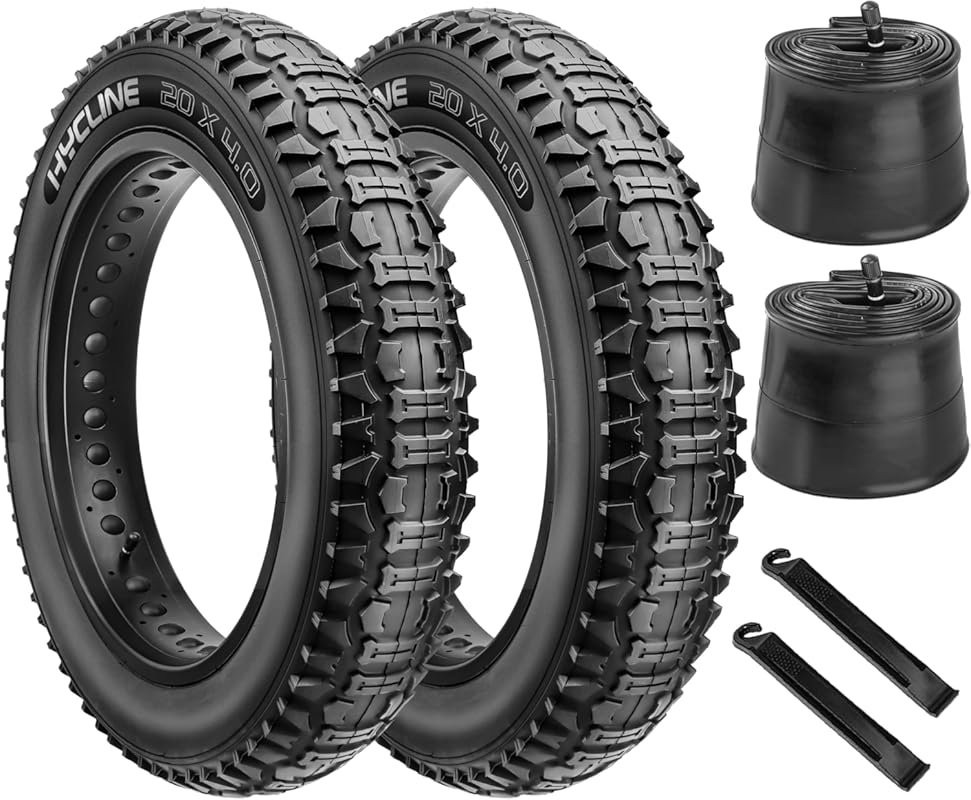 Hycline Ebike Replacement Fat Tire 20x4.0 Inch All-Terrain Folding Tir
