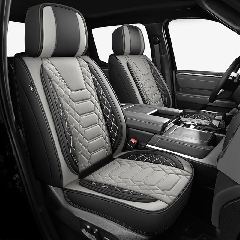FREESOO Waterproof Faux Leather Seat Covers for the Toyota Tundra Crew