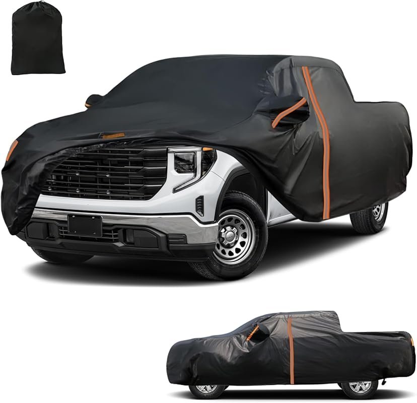 Waterproof All-Weather Truck Cover for GMC Sierra and Chevrolet Silver