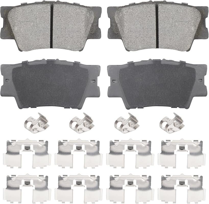Rear Ceramic Brake Pads for Toyota Camry from 2007 to 2023 with Multi-
