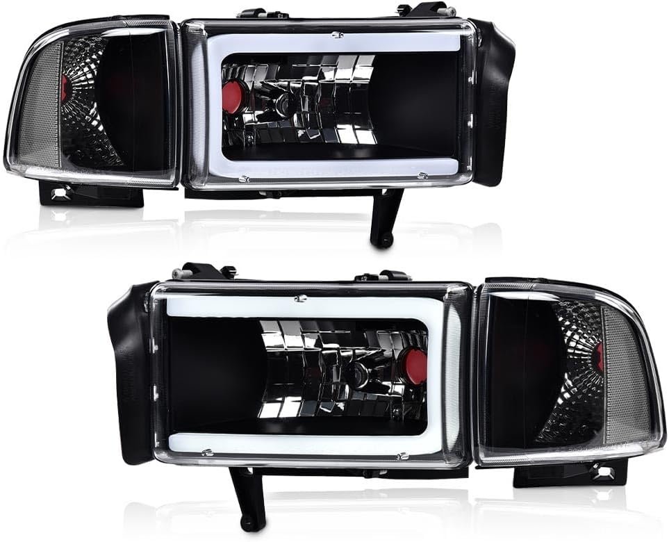 PIT66 LED Light Strip Headlight Assembly Compatible with Dodge Ram 150