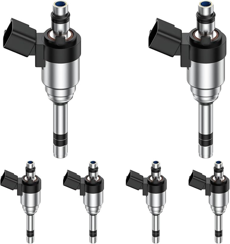 Set of 6 GDI Fuel Injectors for Hyundai Santa Fe 3.3L and 3.8L Engines