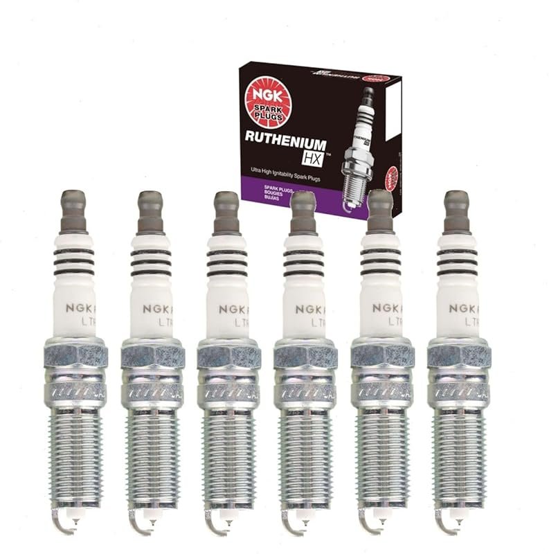 Set of 6 NGK Ruthenium HX Spark Plugs for 2011-2019 Ford F-150 3.5L Ec