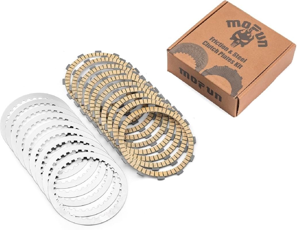 Mofun Extra Plate Friction Steel Clutch Kit Compatible with Harley Sof