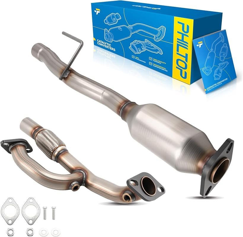 PHILTOP Rear High Flow Catalytic Converter Compatible with Lexus, Toyo
