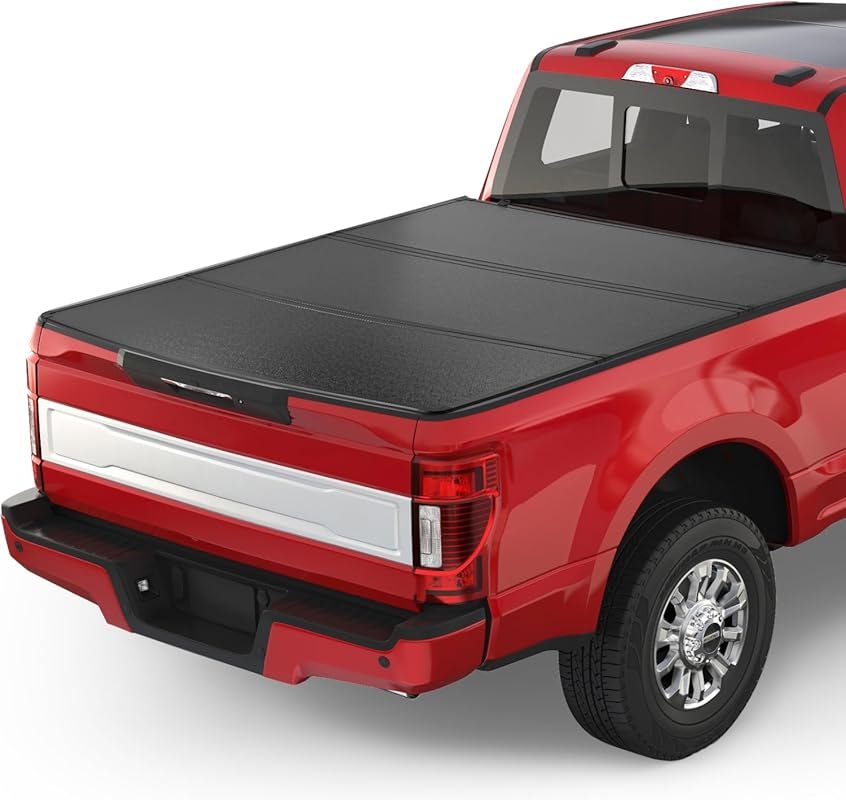BDFHYK Hard Tri-Fold Tonneau Cover for 2022 Ford F-350 Super Duty with