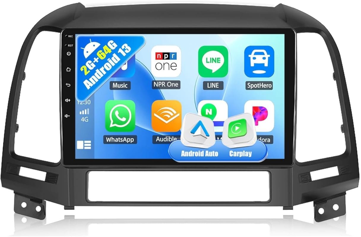 2G+64G Android Car Stereo Radio for Hyundai Santa Fe 2006