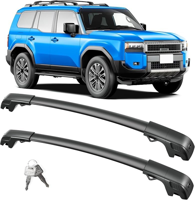 FengYu 300lb Lockable Aluminum Roof Rack for Toyota Land Cruiser 250 a