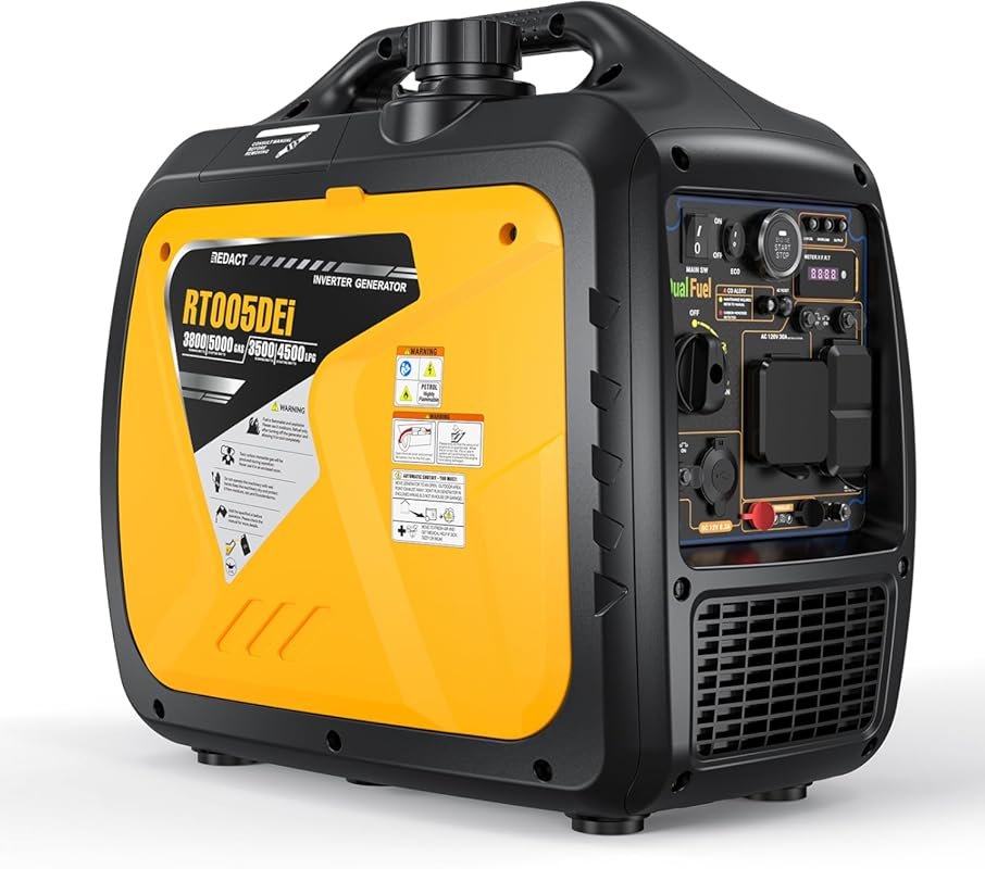 5000 Watt Portable Dual Fuel Inverter Generator with CO Protection Eco