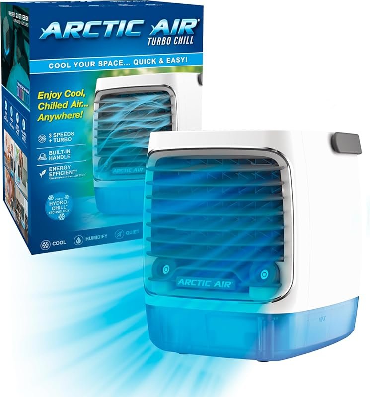 Arctic Air Evaporative Cooler with HydroChill Technology, 4-Speed Fan,