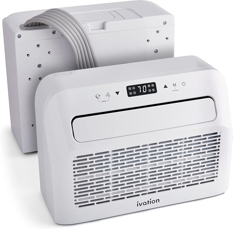 Ivation 6500 BTU Portable Over-the-Window Air Conditioner for Semi Tru