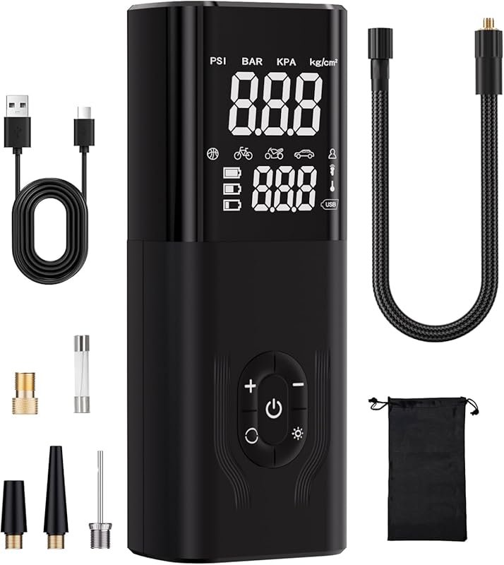 Portable Cordless Digital Tire Inflator Air Compressor with Pressure G