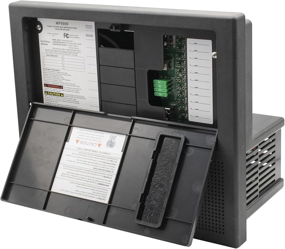 WF-8975-AD 75 Amp RV Power Converter for Lithium Batteries with 105-13