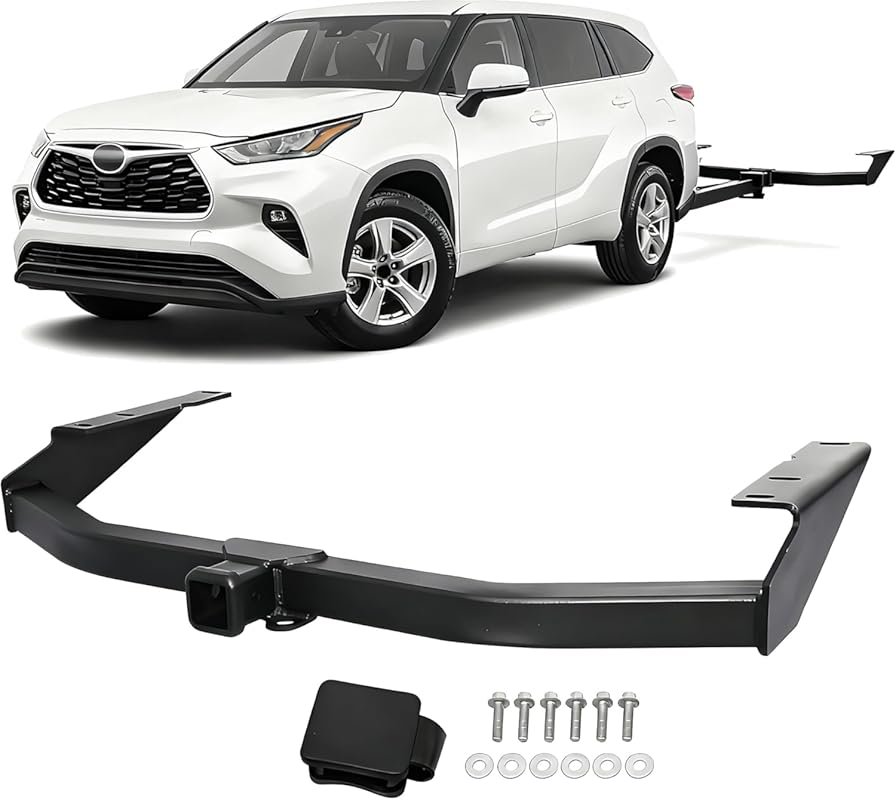 Wildwolf Class 3 Rear Trailer Hitch for 2015-2021 Toyota Highlander wi