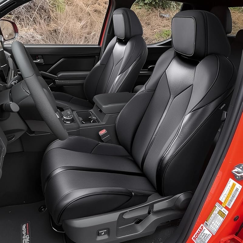 Leather Waterproof Seat Covers for the 2024-2026 Toyota Tacoma, Exclud