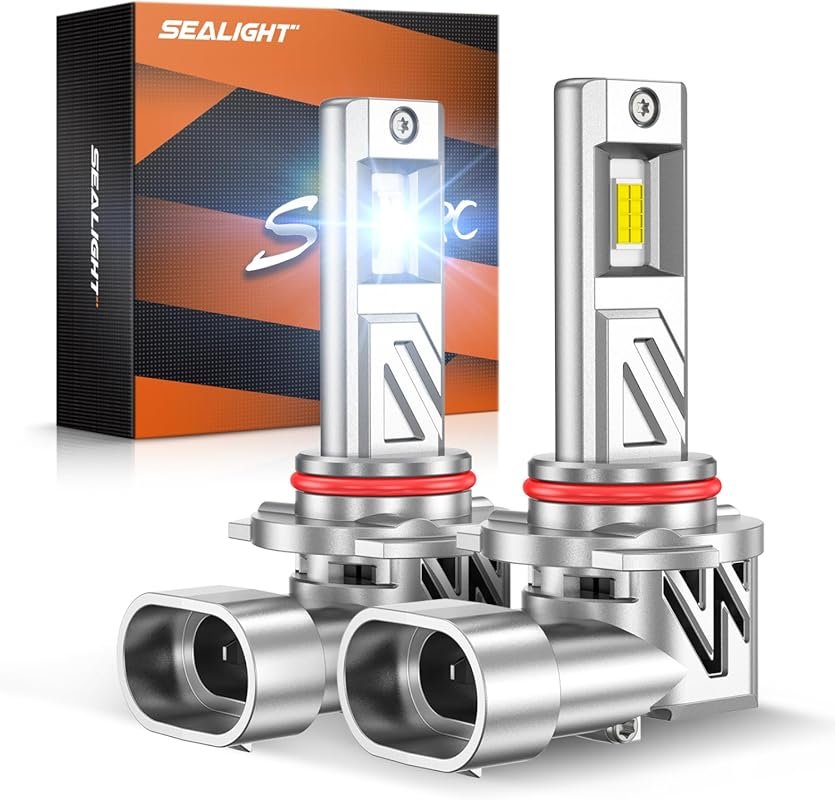 SEALIGHT HB3/9005 Headlight Bulb, 44000LM 6000K Output Canbus Ready, L