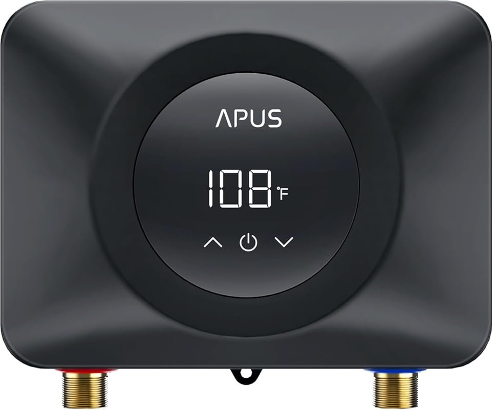 APUS Electric Tankless Water Heater: 240V 4500W with LED Digital Displ