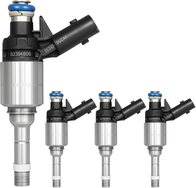Set of 4 Fuel Injectors for Hyundai Santa Fe 2.4L Engine Compatibility