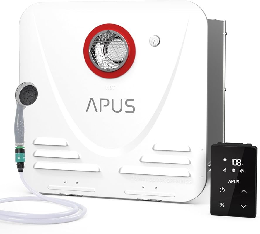 APUS RV Tankless Water Heater with 68,000 BTU, 3.9 GPM, High Altitude