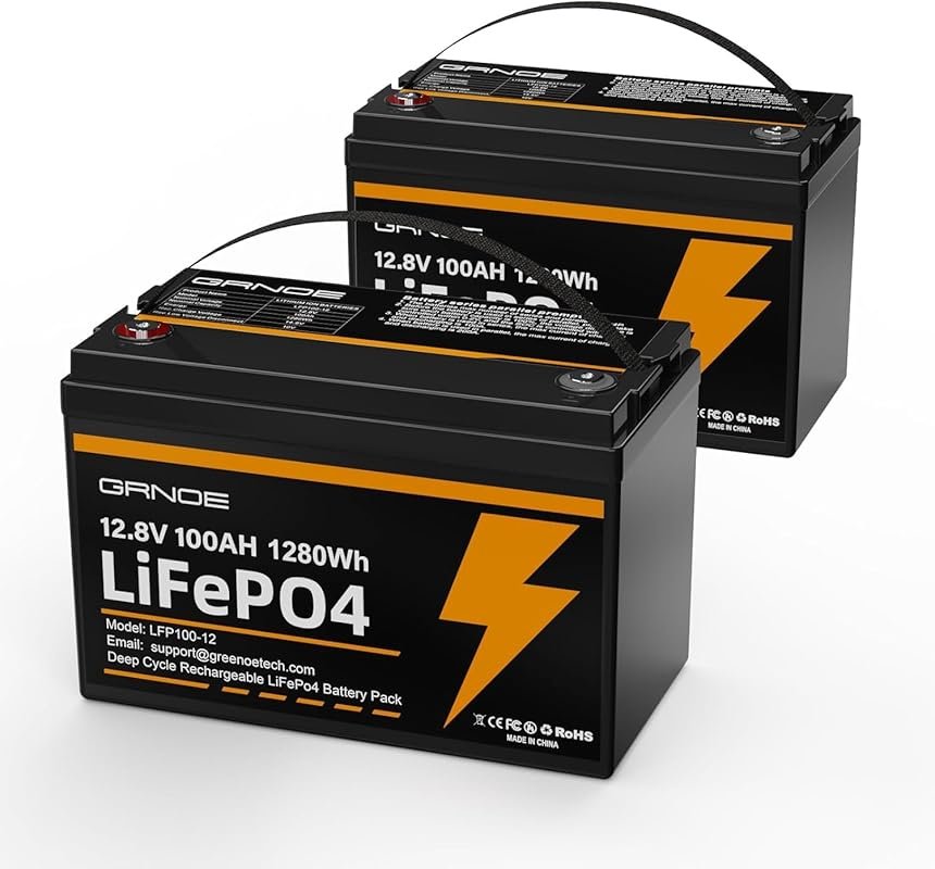 Group 31 12V 100Ah LiFePO4 Battery with 100A BMS and Low-Temp Protecti