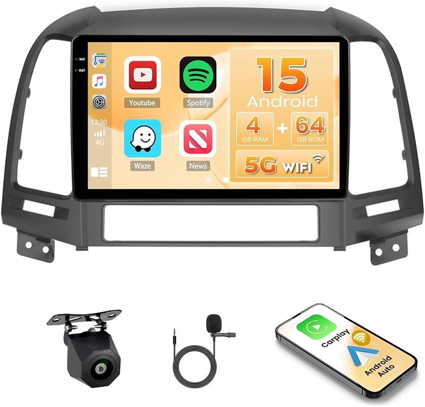 Android 15 Car Stereo for Hyundai Santa fe 2006