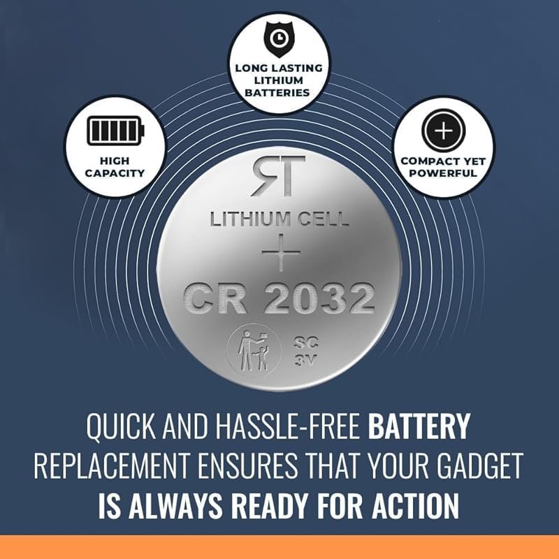 CR2032 Key Fob Replacement Batteries for Honda CR-V, Civic, Accord, an