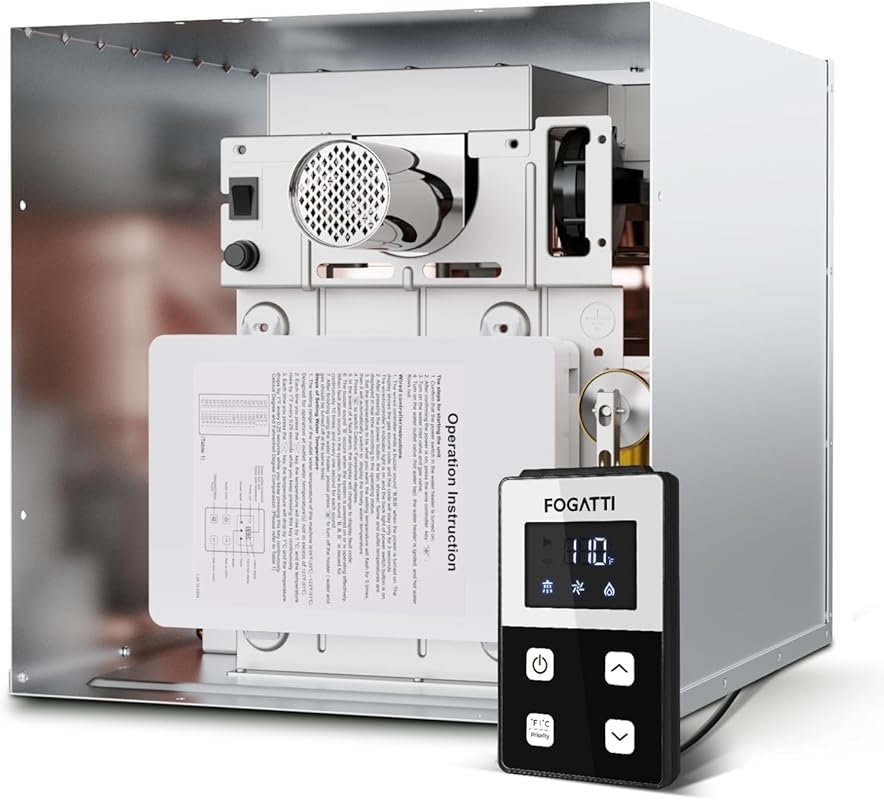 Fogatti InstaShower 8 Plus RV Tankless Water Heater with Three Door Si