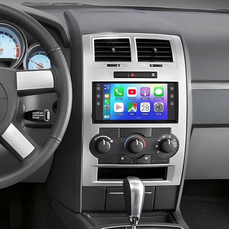 Double Din Android Car Stereo for 2008-2010 Dodge Charger with 7-Inch